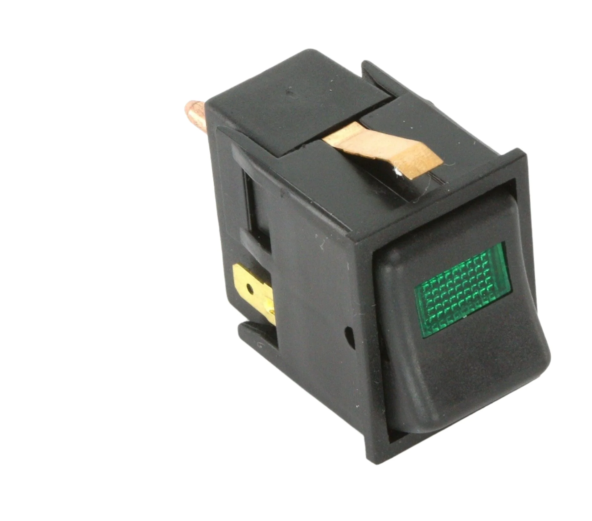 IVA Rocker Switch Plain Green Lens