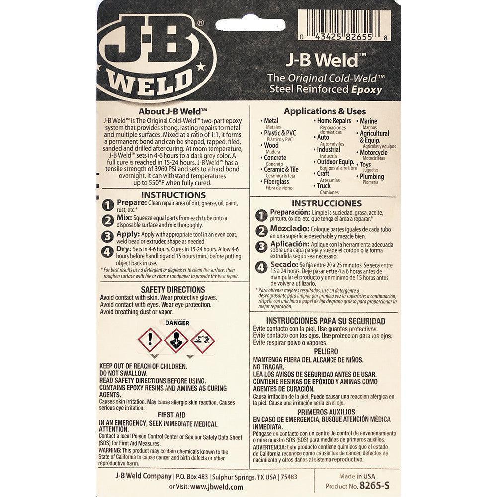 JB WELD Steel Reinforced Epoxy - Image 2