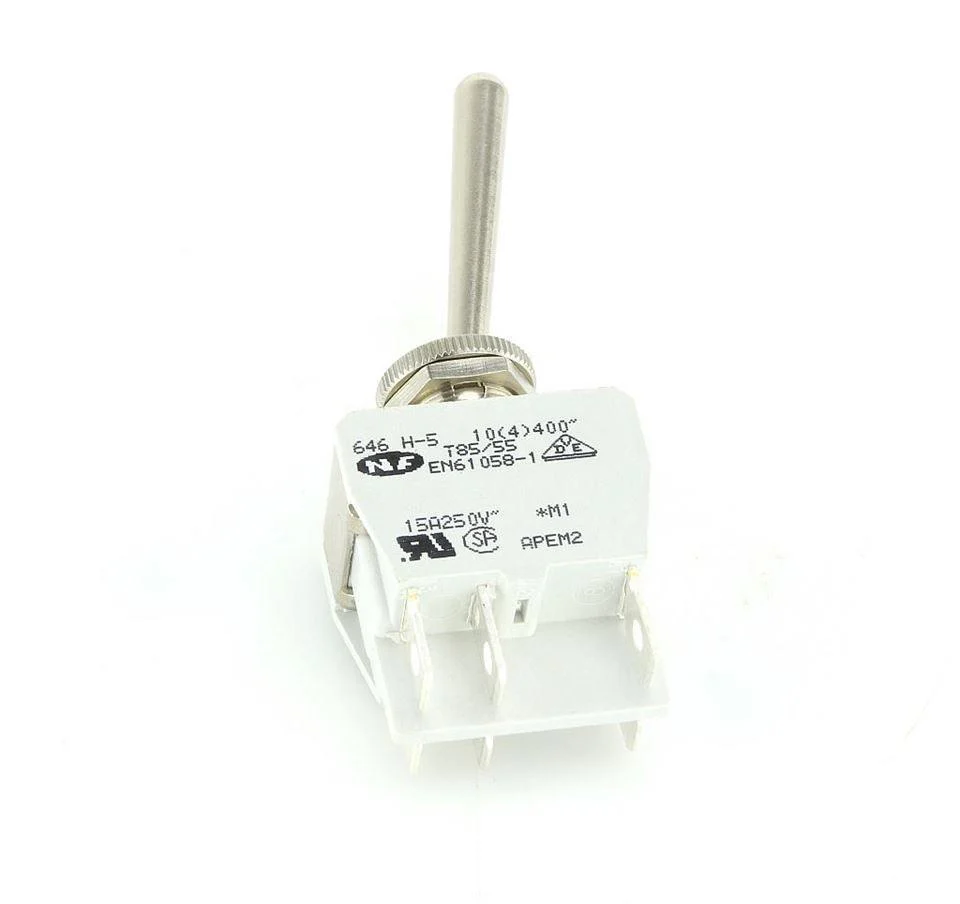 Knurled Ring LONG  Toggle Switch on/off Double Pole - Image 3