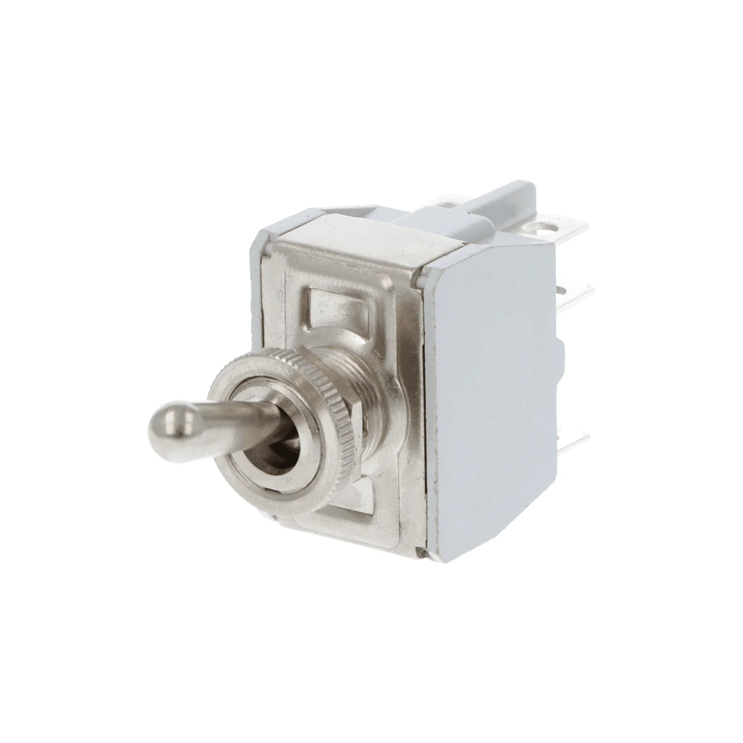 Knurled Ring Toggle Switch Off-On-On Spring Return 3 Position - Image 2