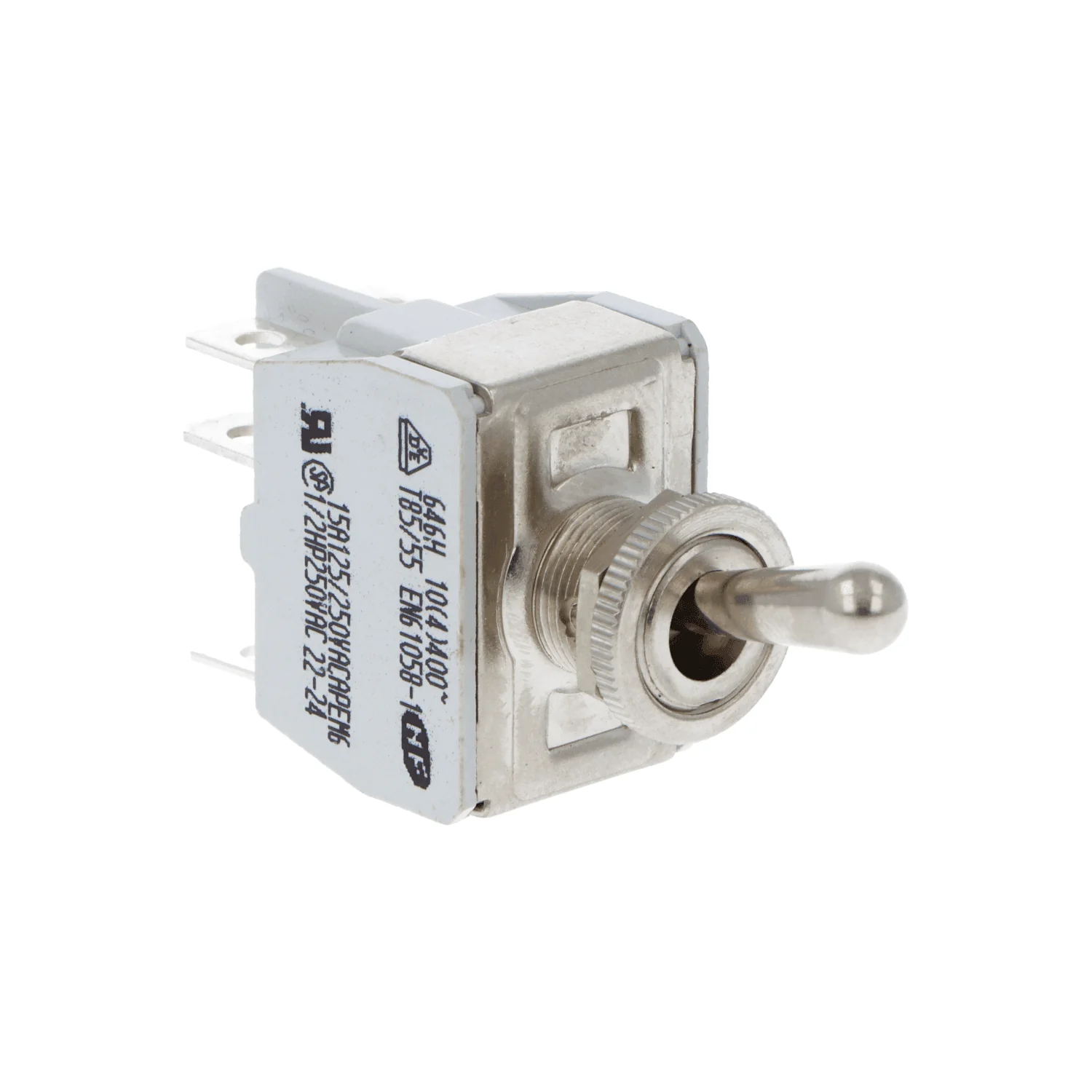 Knurled Ring Toggle Switch On-On Changeover Double Pole