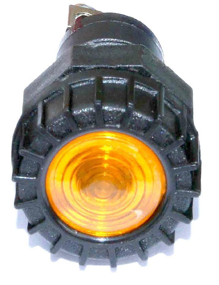 Large Black Warning Light Amber - Image 2