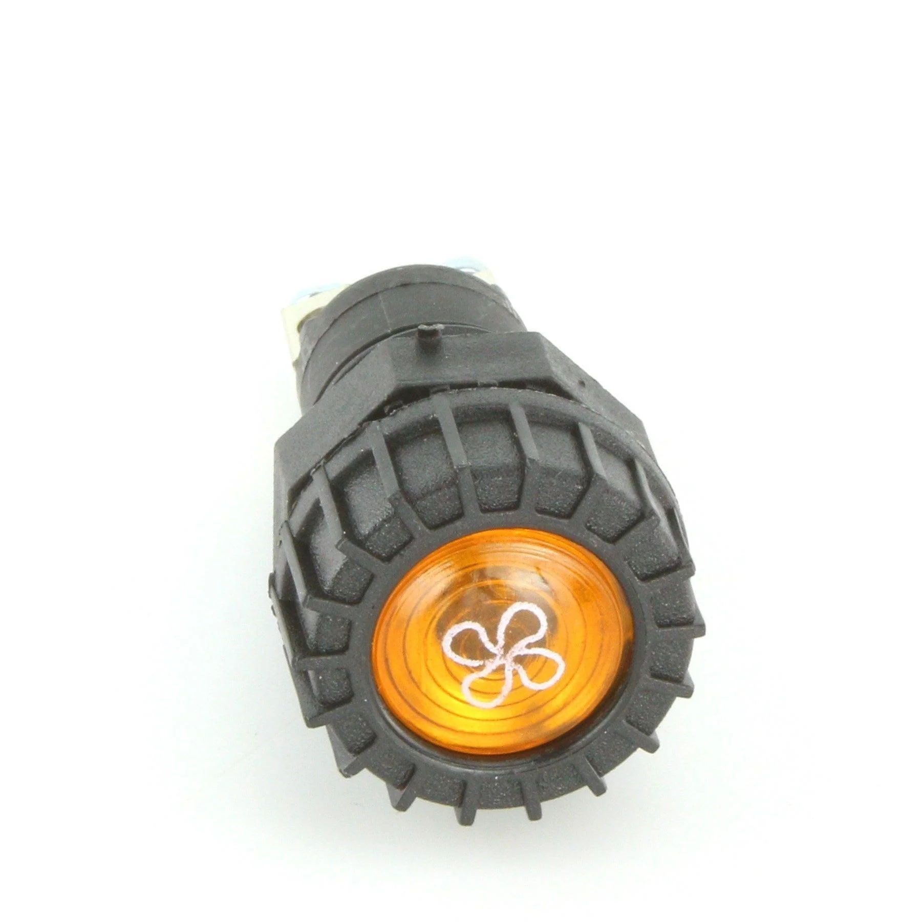 Large Black Warning Light Amber Fan - Image 3
