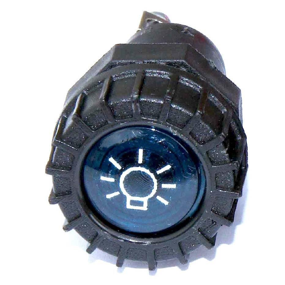 Large Black Warning Light Lamp Blue - Image 2