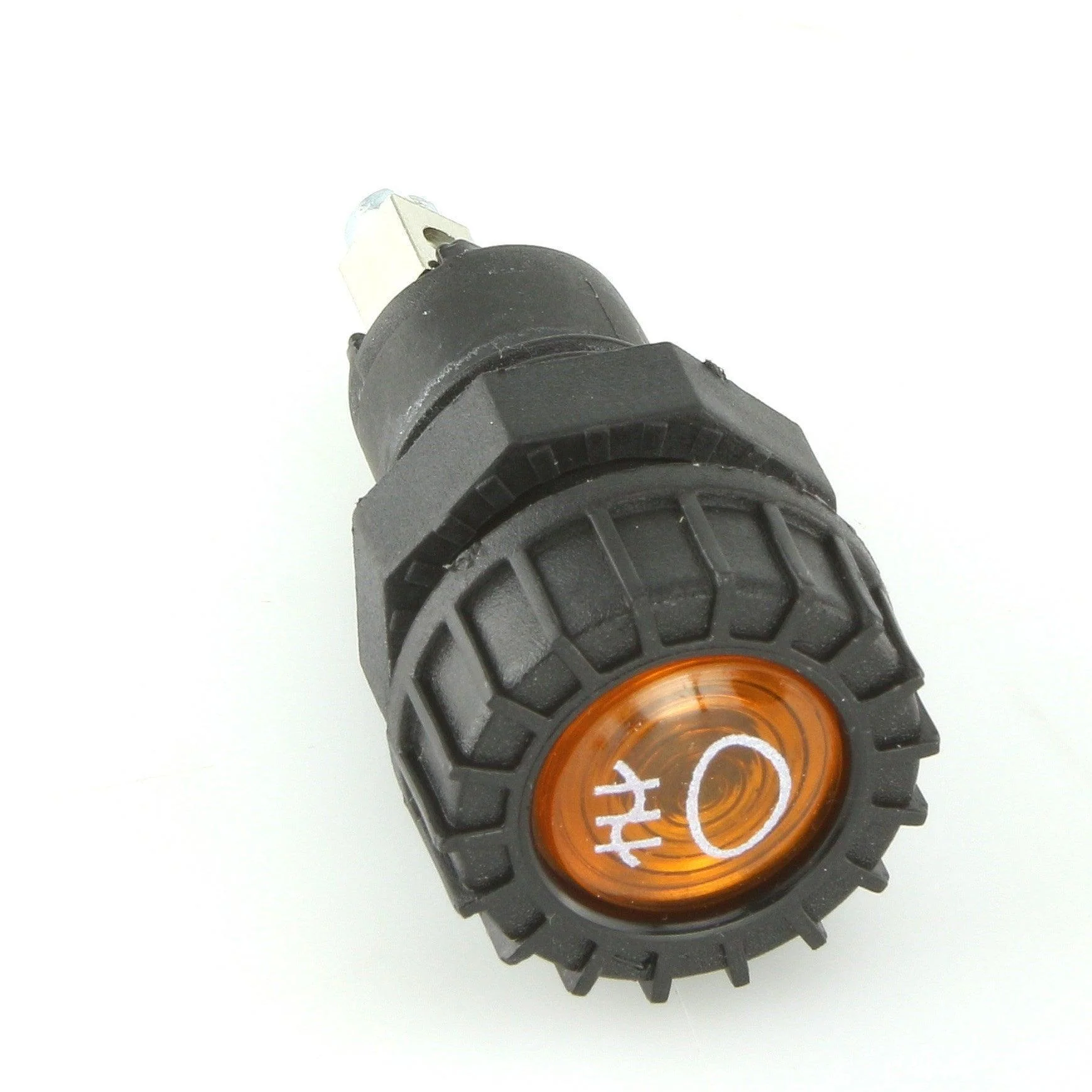 Large Black Warning Light Rear Fog Amber - Image 3