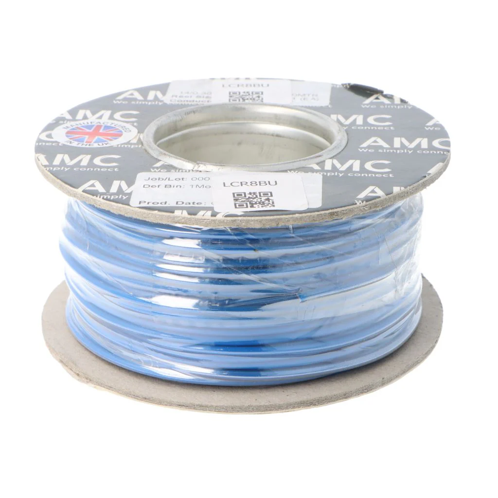 Large Cable Reel 8 Amp Blue 50 Metre