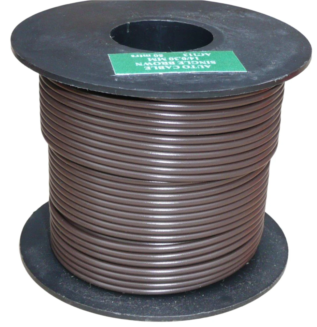 Large Cable Reel 8 Amp Brown 50 Metre