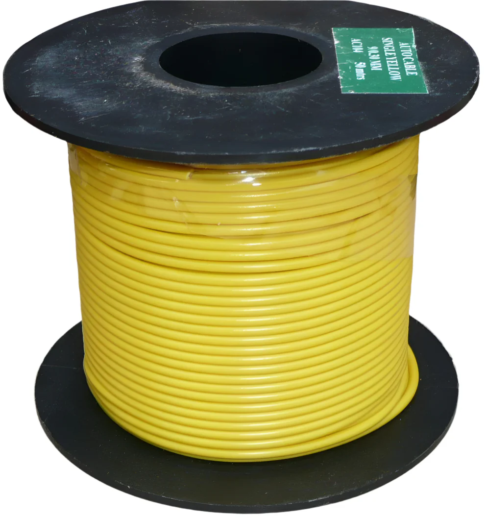 Large Cable Reel 8 Amp Yellow 50 Metre