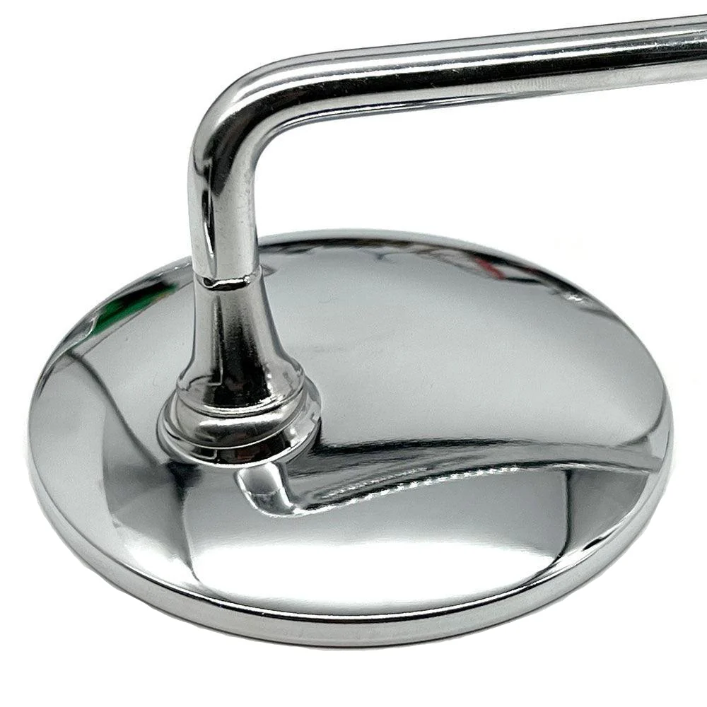 Large Round Chrome Stalk Mirror 265mm - Image 3