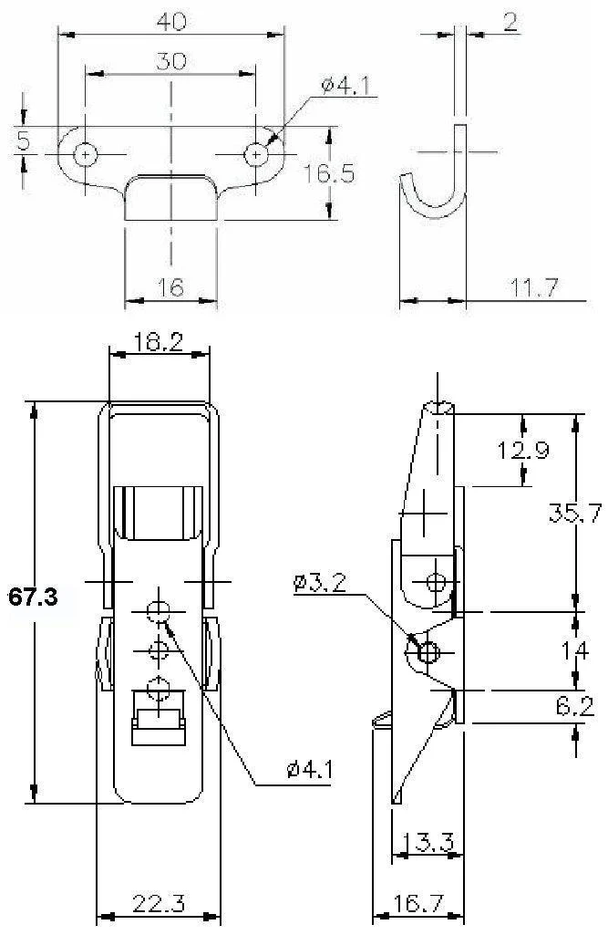 Latching Stainless Steel Over-Centre Fasteners - Image 4