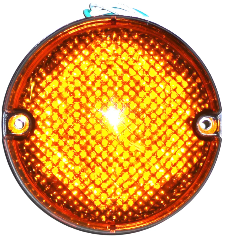 LED 95mm Indicator Amber Lens