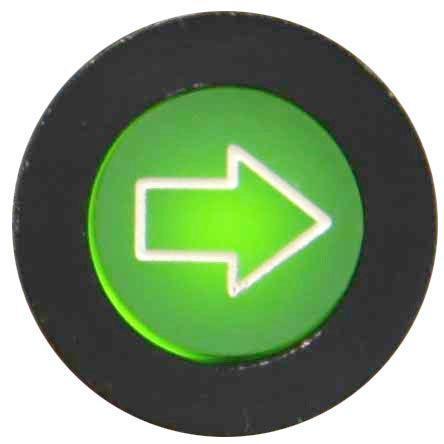 LED Black Bezel Warning Light Indicator Single Arrow