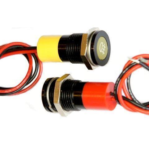 LED Black Bezel Warning Light Main Beam - Image 2