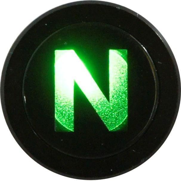 Flush Bezel Black LED Warning Light NEUTRAL