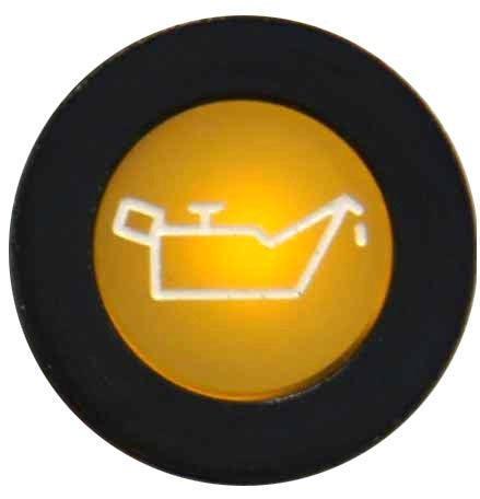 LED Black Bezel Warning Light Oil