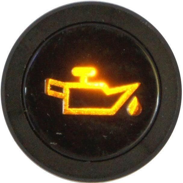 Flush Bezel Black LED Warning Light OIL