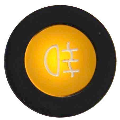 LED Black Bezel Warning Light REAR FOG