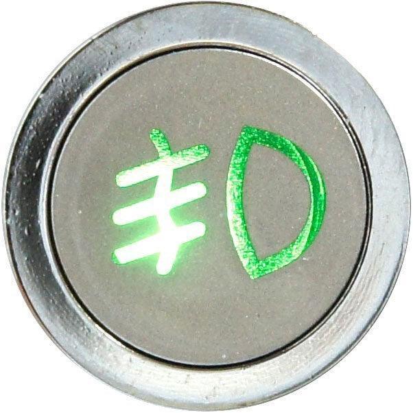Flush Bezel Chrome LED Warning Front Fog