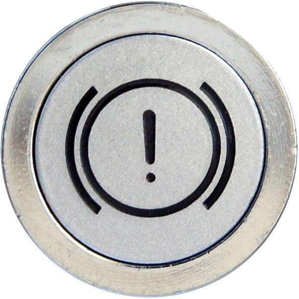 Flush Bezel Chrome LED Warning Light Brake Fluid - Image 3