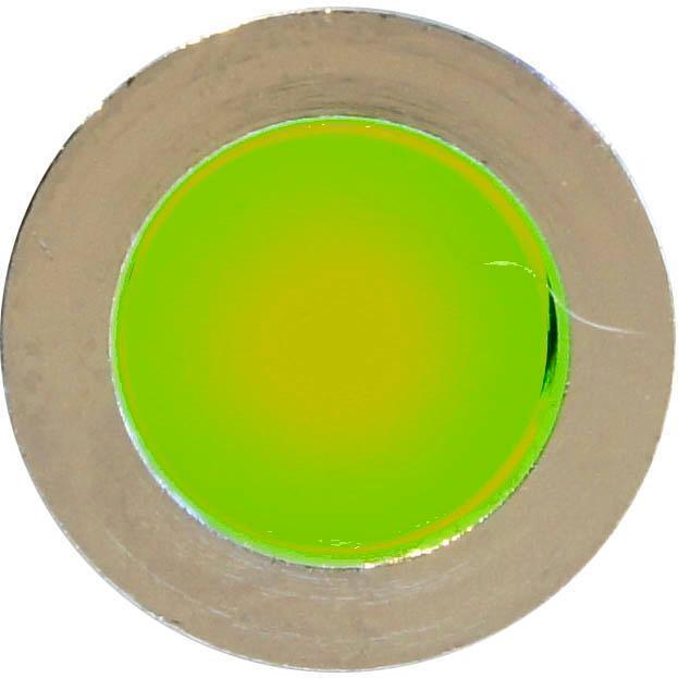 LED Chrome Bezel Warning Light GREEN