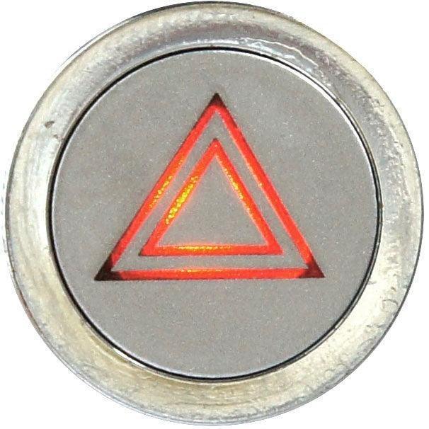 Flush Bezel Chrome LED Warning Light Hazard