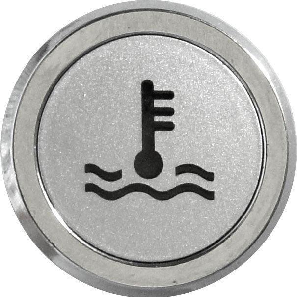 Flush Bezel Chrome LED Warning Light Water Temp - Image 5