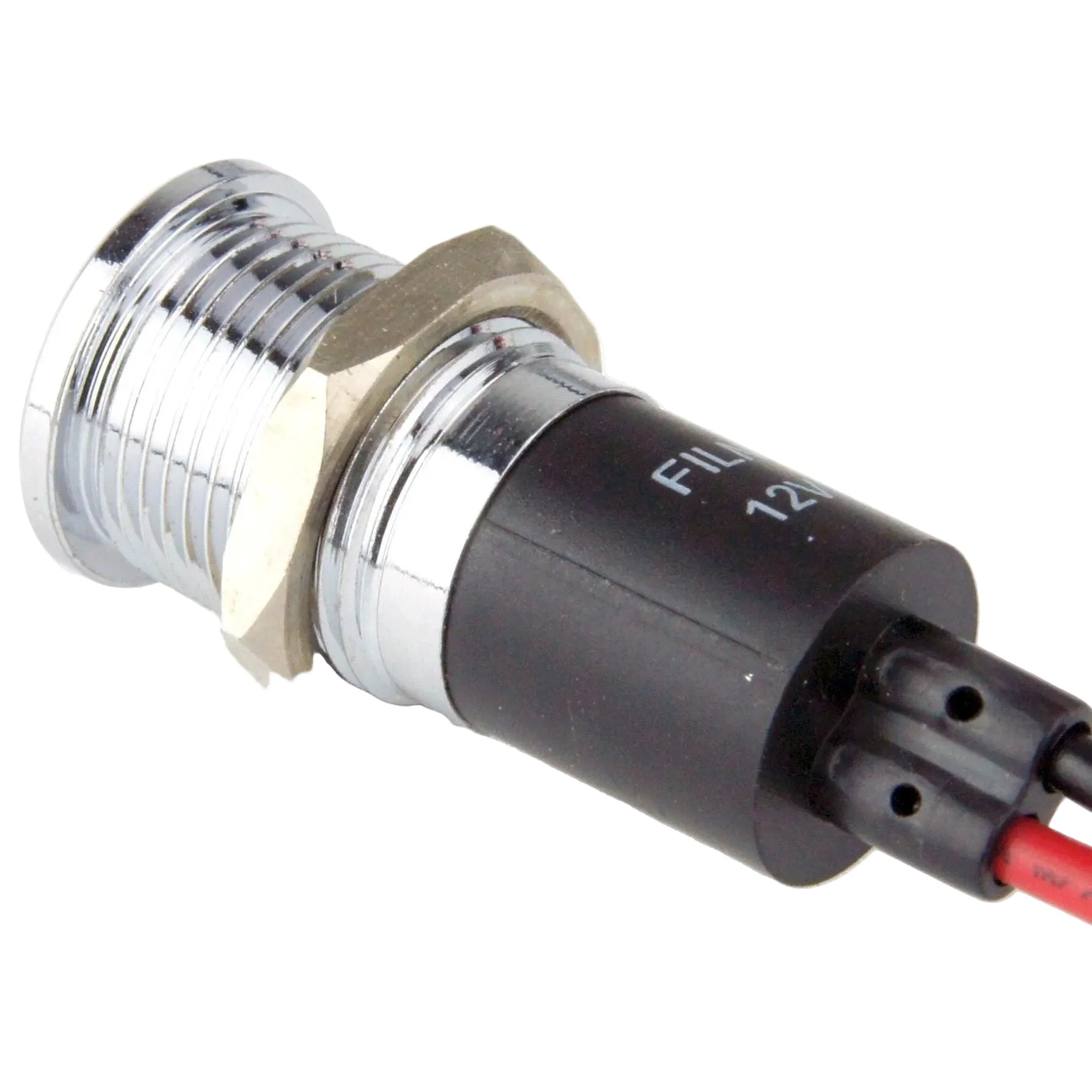 Flush Bezel Chrome LED Warning Light Indicator - Image 2