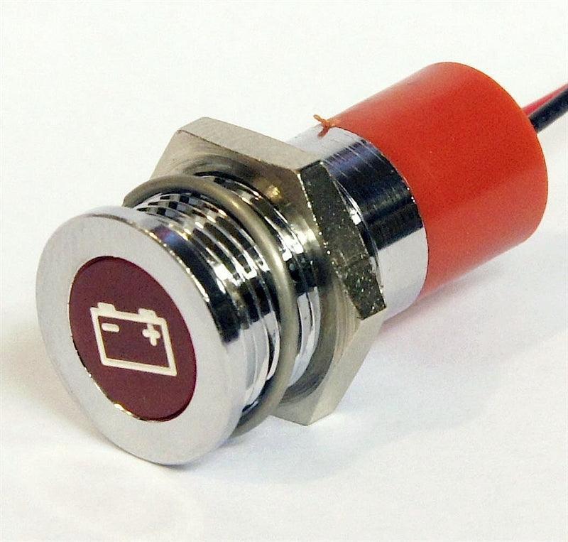 LED Chrome Bezel Warning Light MAIN BEAM - Image 2