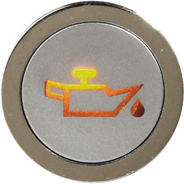 Flush Bezel Chrome LED Warning Light Oil