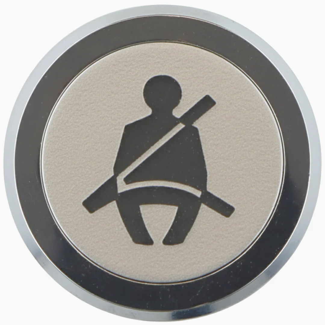 Flush Bezel Chrome LED Warning Light Seat Belt - Image 3