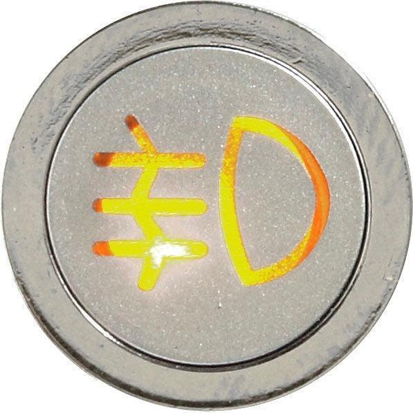 Flush Bezel Chrome LED Warning Rear Fog