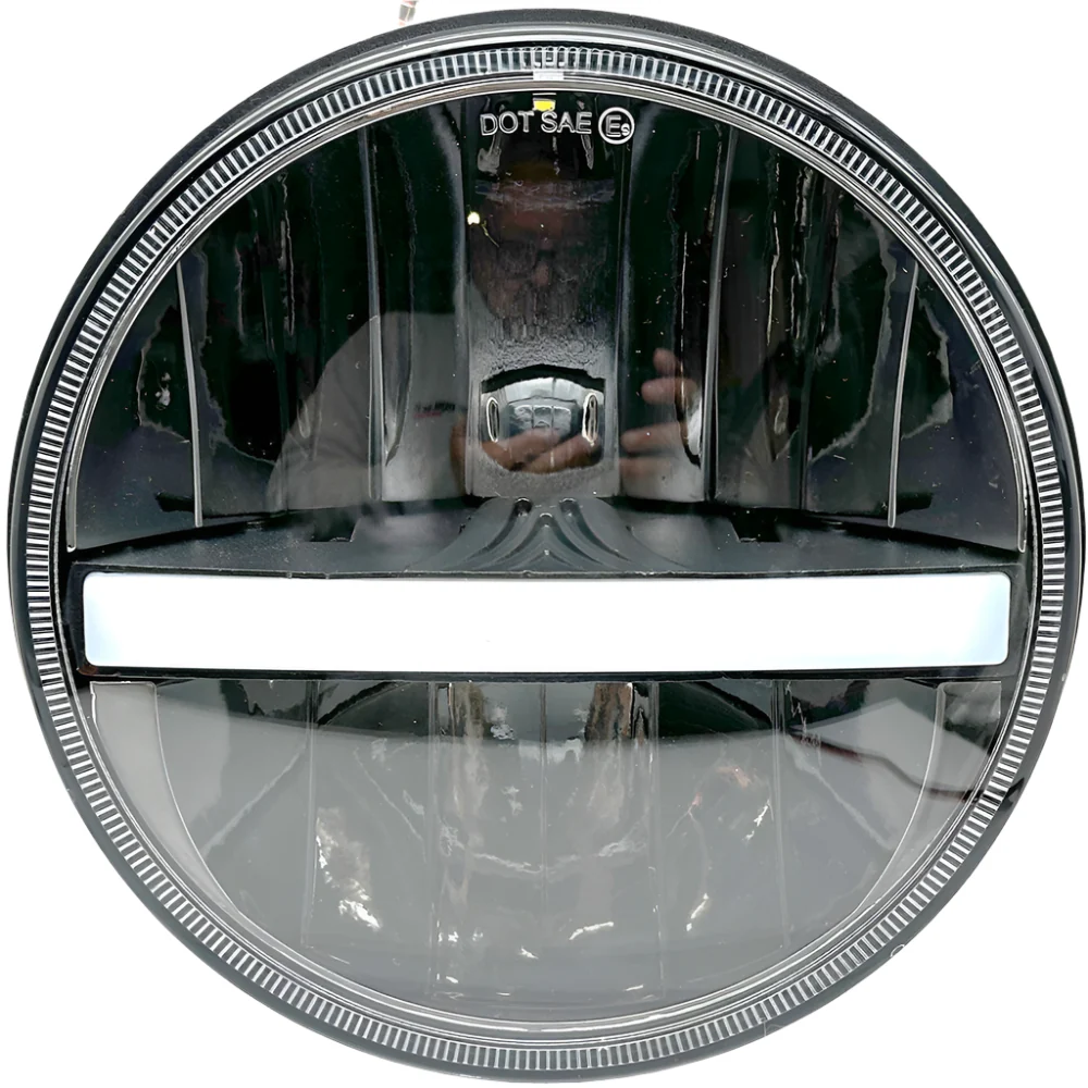 LED Replacement 7" Headlamp With Driving Light and Amber Indicator