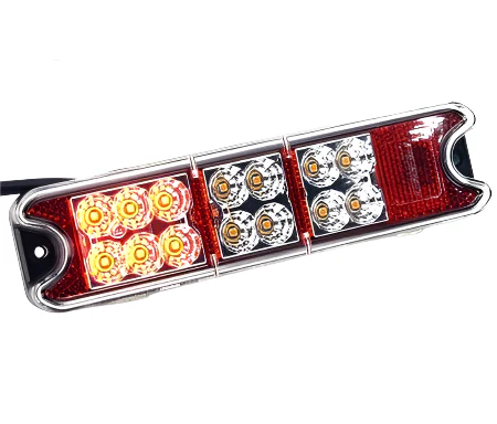 LED Rectangular All-In-One Rear Lamp With Built-In Reflector 190mm