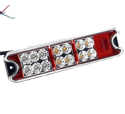 LED Rectangular All-In-One Rear Lamp With Built-In Reflector 190mm - Image 4