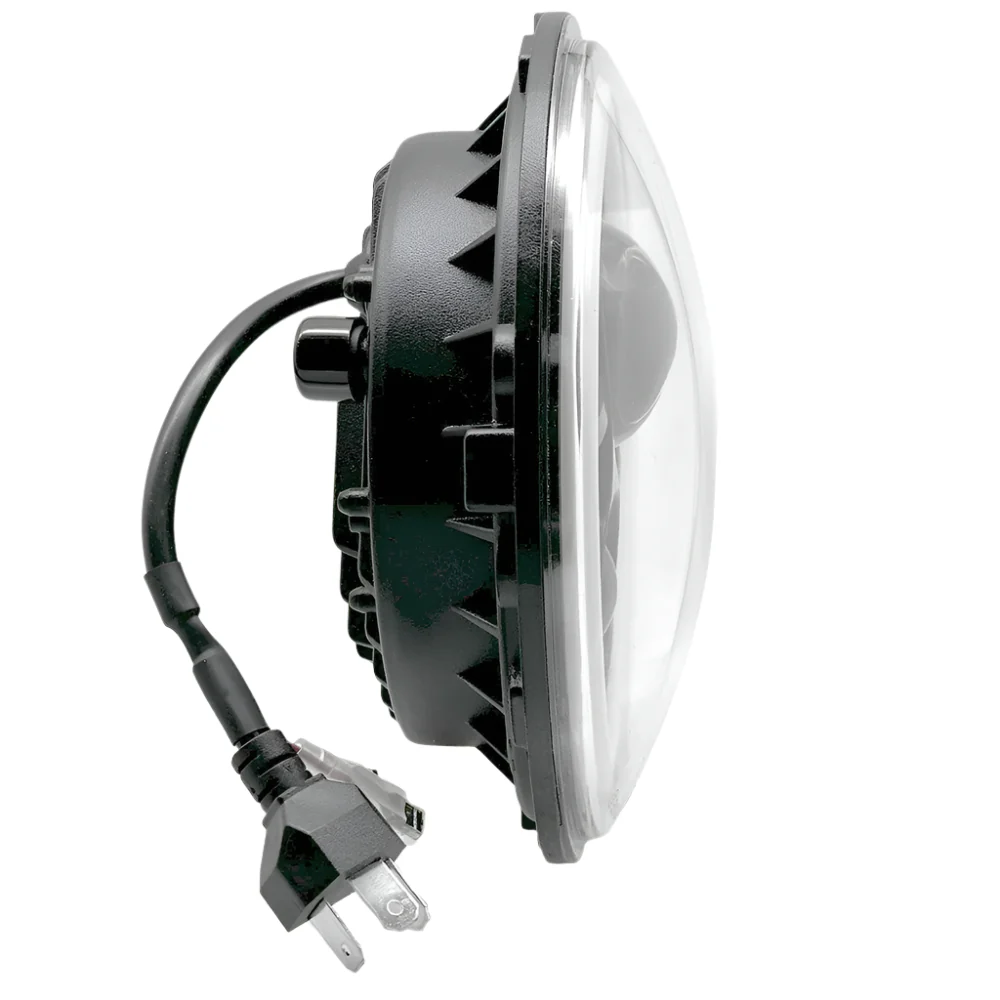 LED Replacement 7" Headlamp With HALO Driving Light and Amber Indicator - Image 2