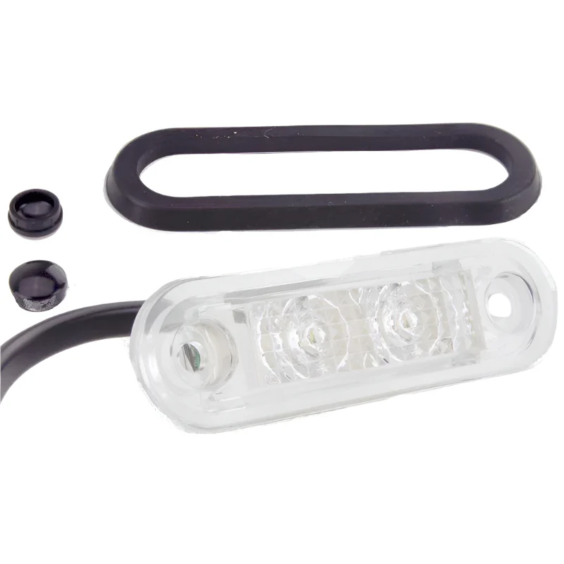 LED Side Repeater / Marker Lamp Clear Lens 83mm - Image 5