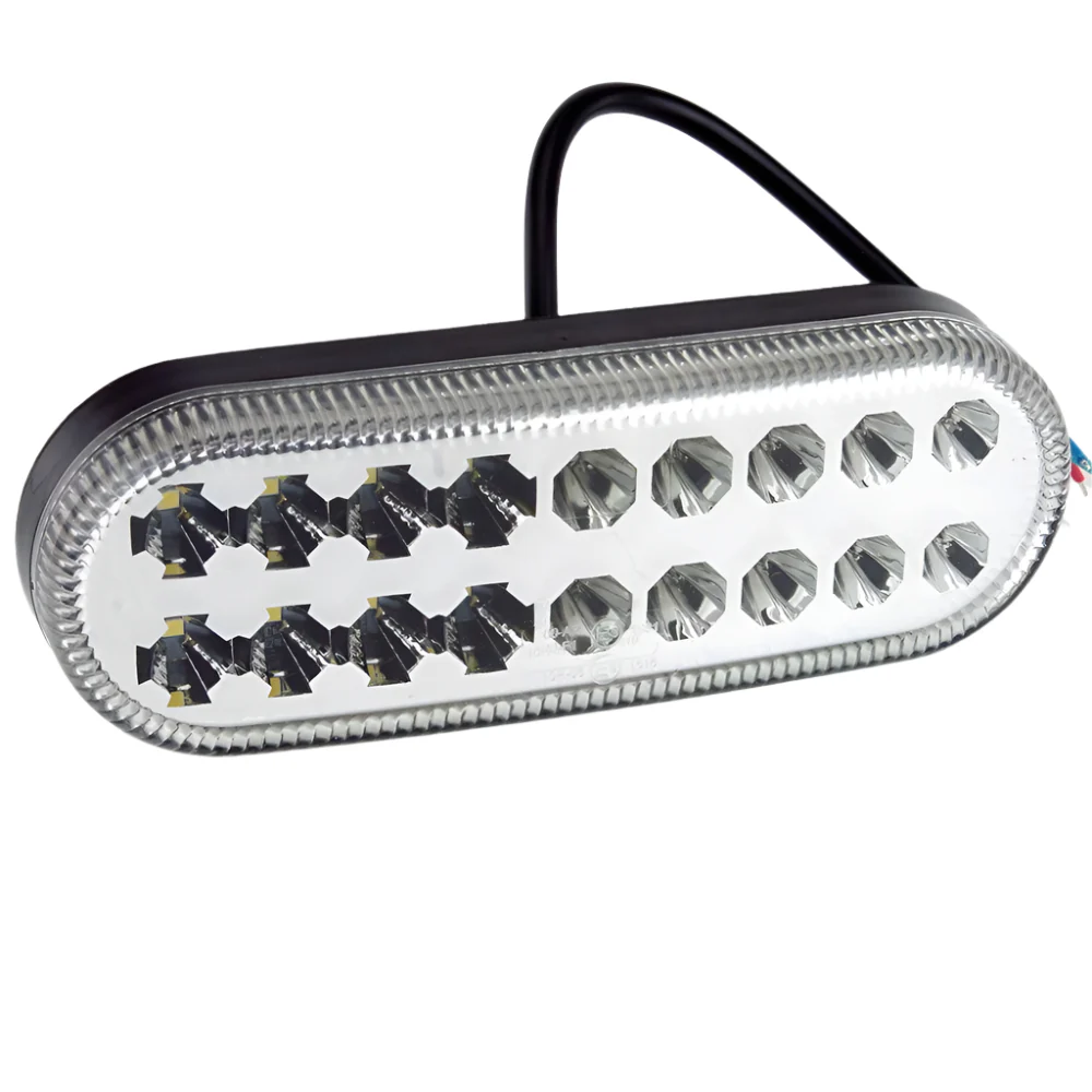 LED Stop / Tail / Indicator Clear Lens 165mm