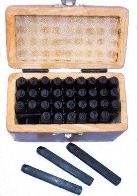 Letter & Number Stamp Set 6mm In Wooden Box - Image 3