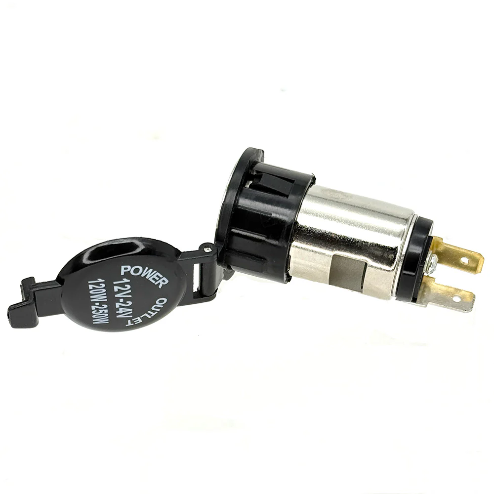 Lighter Style 12v - 24v Power Socket With Flip Cover - Image 2