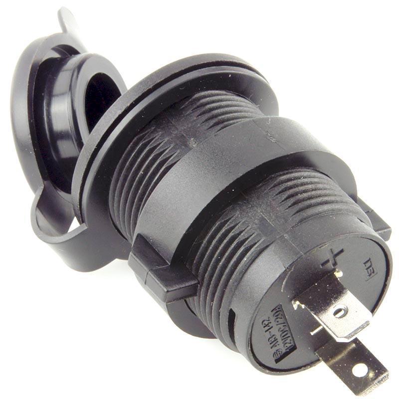 Locking Lighter Style Power Socket Black - Image 2