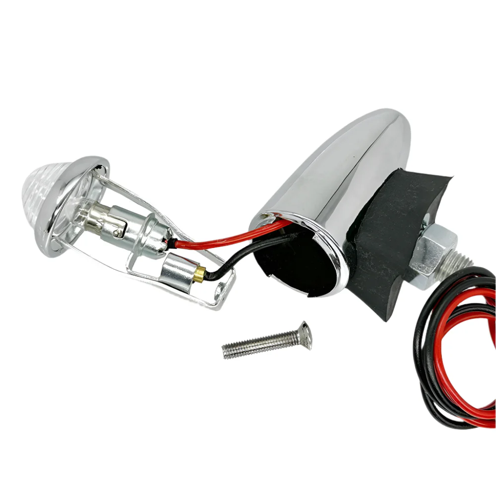 LUCAS 516 Chrome Torpedo Side Light - Image 3