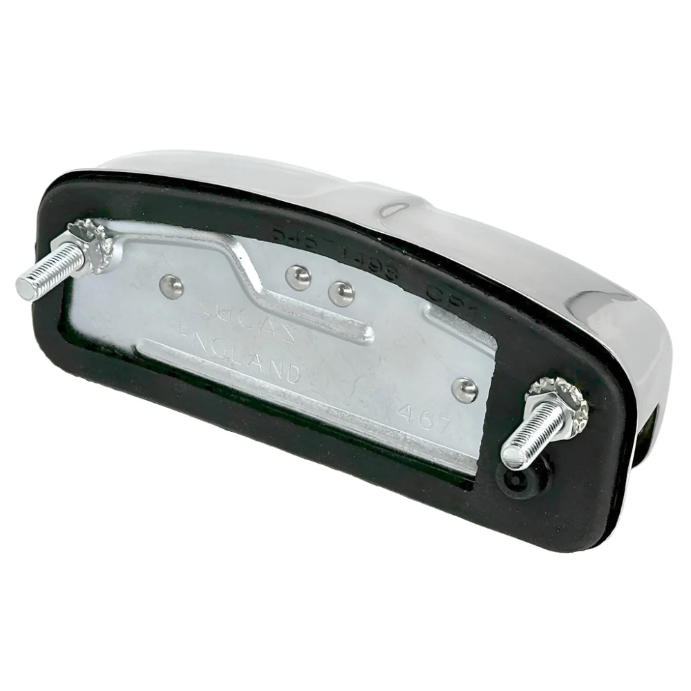 LUCAS 467 Chrome Rear Number Plate Lamp - Image 3