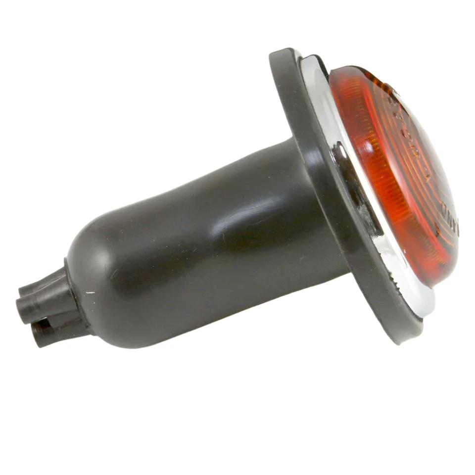 Lucas Glass Lens Classic Amber Indicator 73mm Pair - Image 2