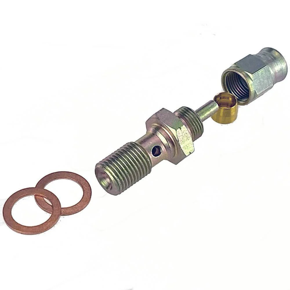 M10 x 1mm Banjo Bolt to Brake Hose Fitting - Image 2