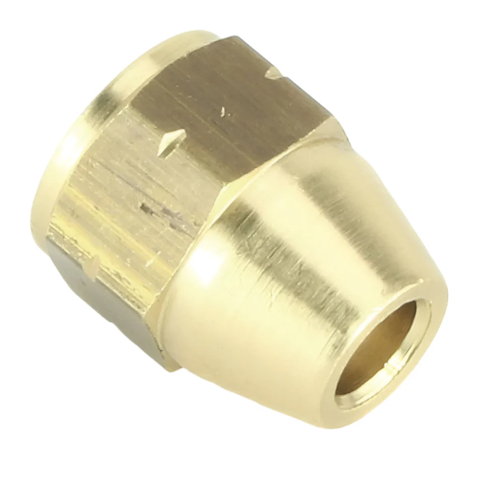 M12 x 1mm Brass Tube Nut Female For 1/4" Tube