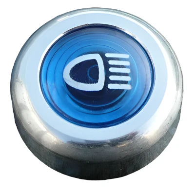 Main Beam Warning Light Large Aluminium Bezel