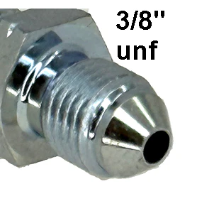 Male Adapter 3/8" UNF convex seat to M10 x 1 concave seat - Image 2