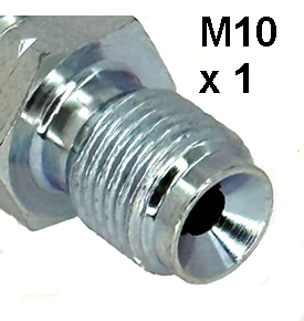Male Adapter 3/8" UNF convex seat to M10 x 1 concave seat - Image 3