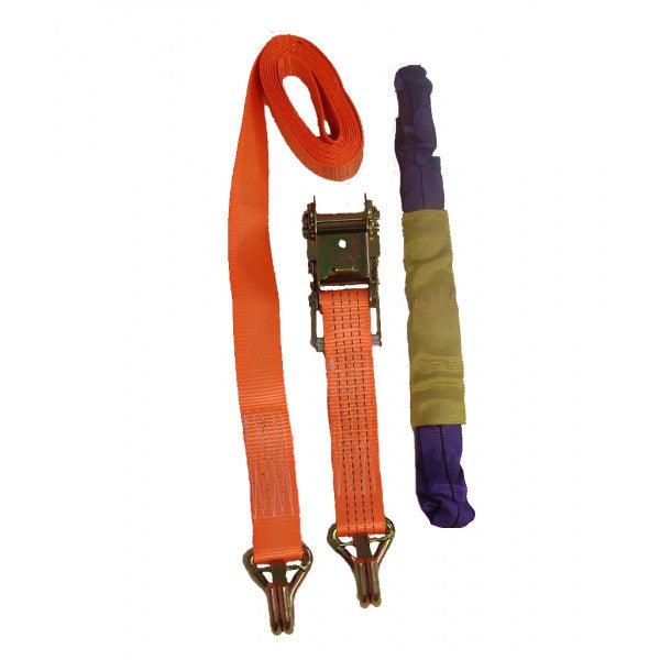 Car Lashing Strap 4m x 50mm 4000kg with Wheel Protector