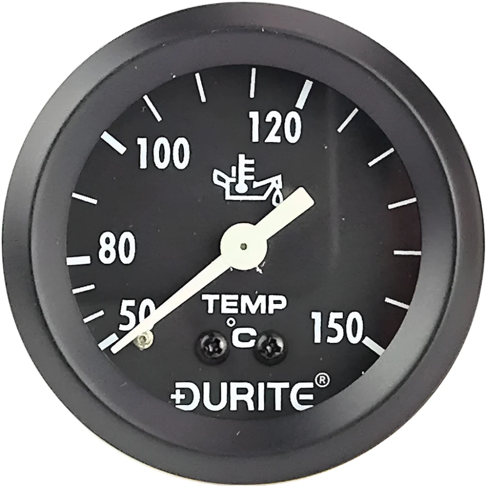 Mechanical Oil Temperature Gauge 57mm Black